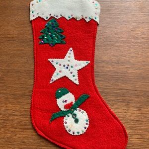 Vintage hand made Christmas Stocking